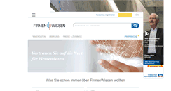 Desktop Screenshot of firmenwissen.de