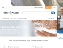 Tablet Screenshot of firmenwissen.de